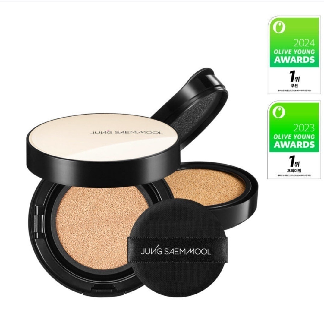 (送料無料)ジョンセムル エッセンシャル スキン ヌーダー クッション(本品+おかわり) しっとりツヤツヤカバー ナチュラルグロー