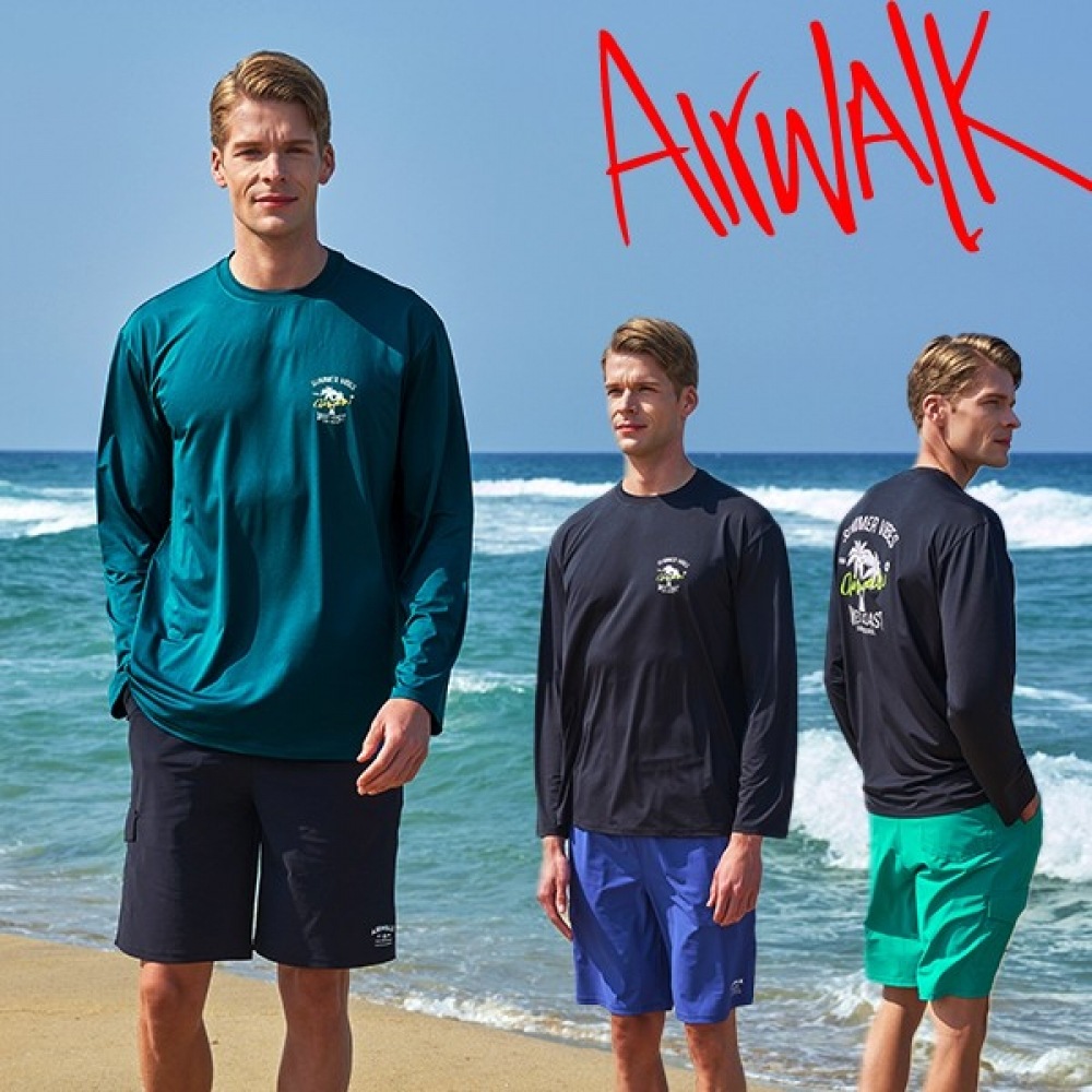 (エアワーク) エアワークサーフメンズラッシュガードセット 2ピース Tシャツボードショート Yawe5073 Yawe0922