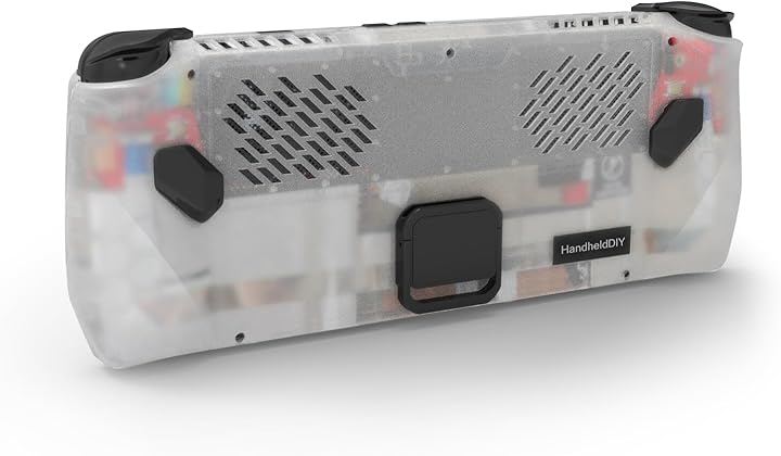 Modcase for ROG Ally バックプレートアクセサリー 熱管理シェルケース ASUS Ally対応 キックスタンド (半透明, 11.05x4.44x0.98 Inch)