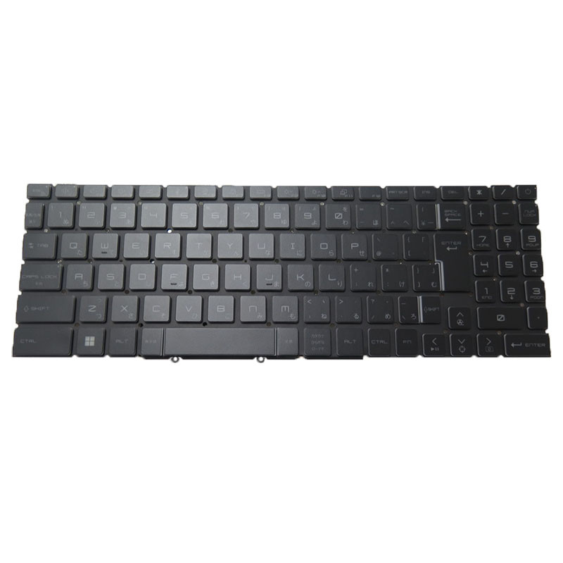 バックライトキーボードなし 互換 MSI Crosshair 17 C12VE C12VF C12VG 日語 JP