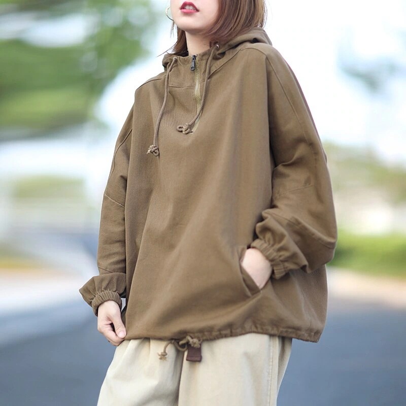 欧米大きいサイズ早秋アウターパーカースウエット大きいサイズ無地トップスカジュアルファットマミースウェット 母の日