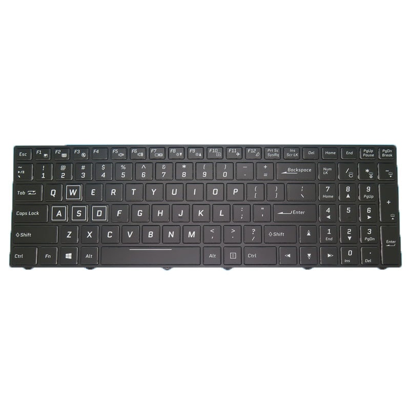 バックライト付き しキーボード互換 CLEVO N850 CVM15F23USJ430H 6-80-N8500-010-1 PA70EP 英语黑枠
