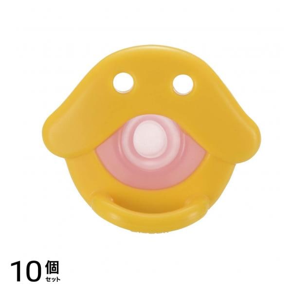 リッチェル 吸せつラボ オールシリコーンおしゃぶり アヒル 新生児用 0か月~ 1個 10個セット