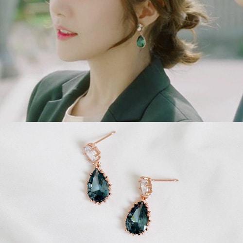 送料無料Whats wrong with secretary kim/Park Minyoung/パクミニョン st. キュービックドロップピアス