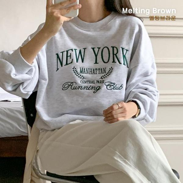 女性マンツーマンセミクロップドTシャツ yk25