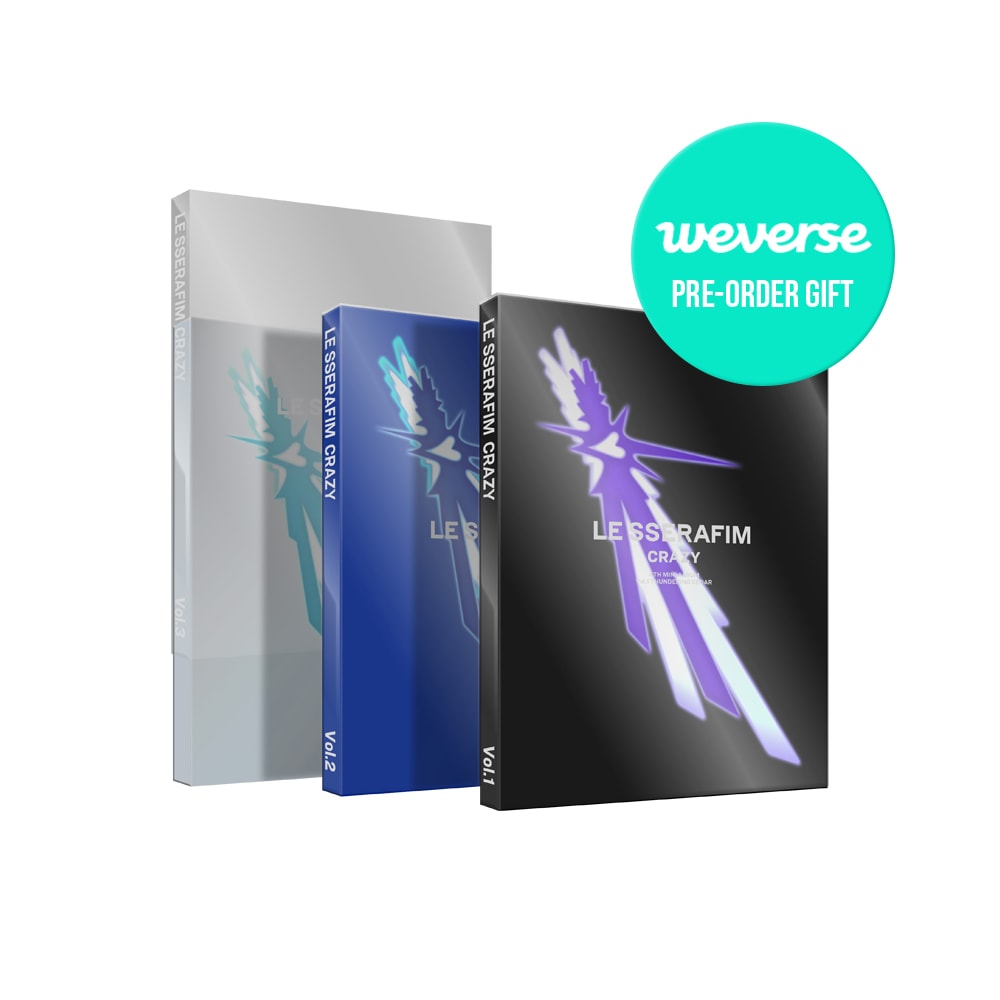 【Weverse,STUDIO CHOOM Gift特典選択】 Photobook Ver / 3種セット / LE SSERAFIM - CRAZY [8月30日発売]