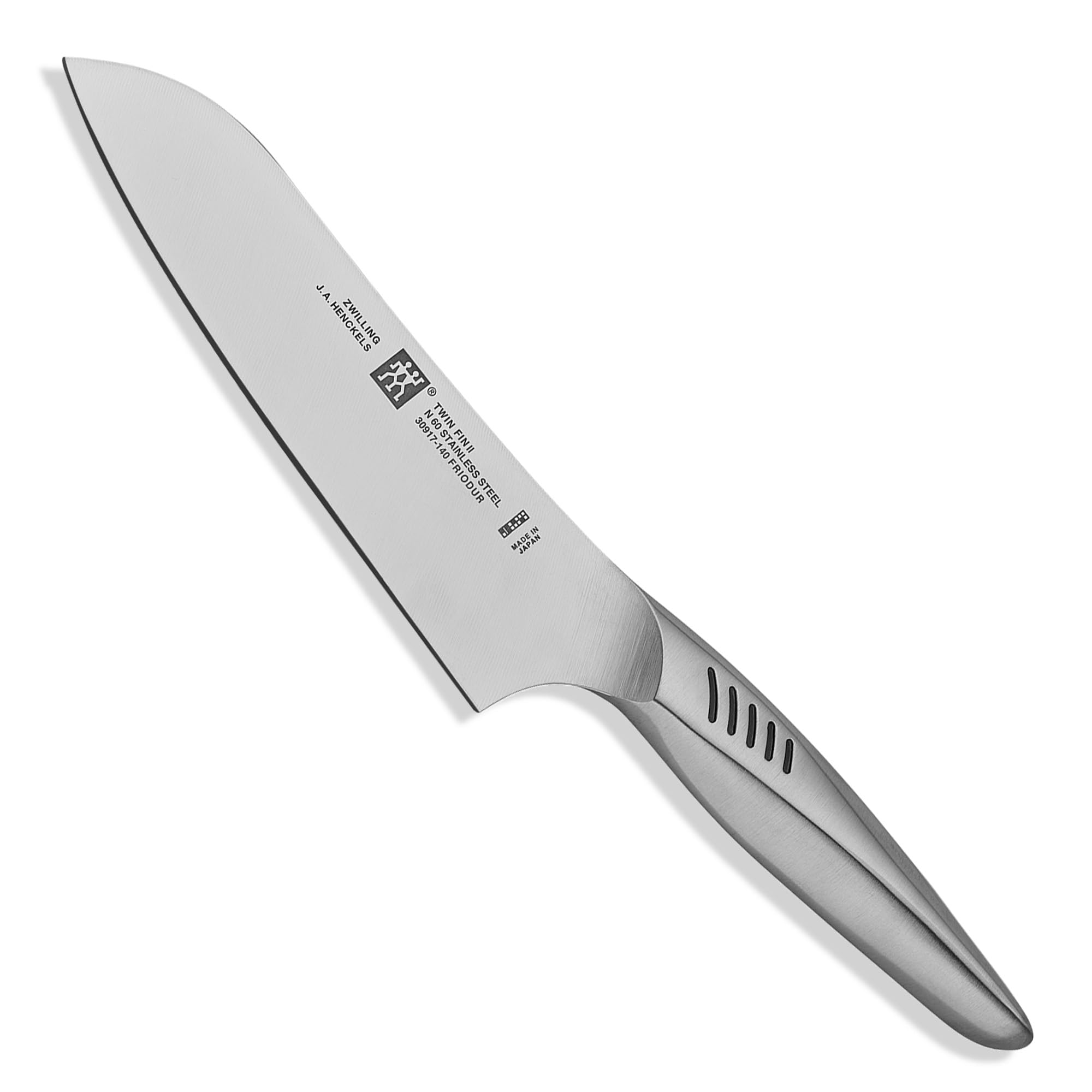 Zwilling ツヴィリング 「 ツインフィン 2 マルチパーパスナイフ 140mm 日本製 」 三徳 小三徳 包丁 オールステンレス 食洗機対応 岐阜県関市製【日本正規販売品】 Twin Fin