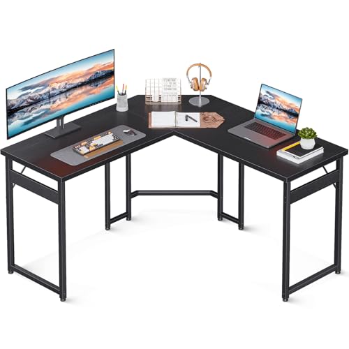 L字デスク 120cm 木製 パソコンデスク オフィスデスク 学習机 2段