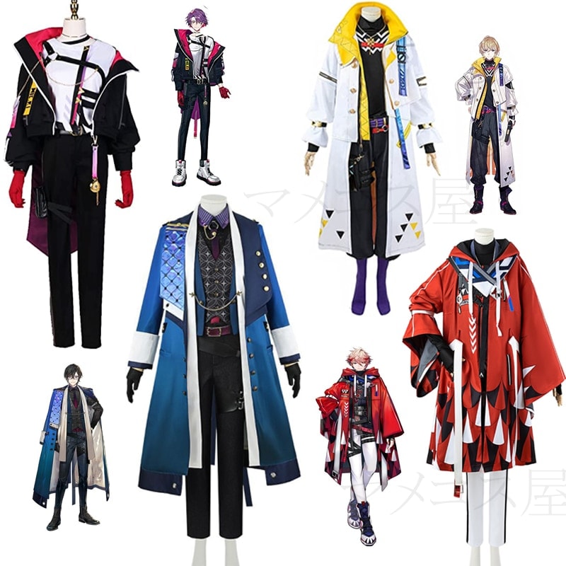 即納 新衣装 全セット 四凪アキラ コスプレ 衣装 渡会雲雀 風楽奏斗 セラフダズルガーデン 仮装 バーチャル vtuber ハロウィン 学園祭
