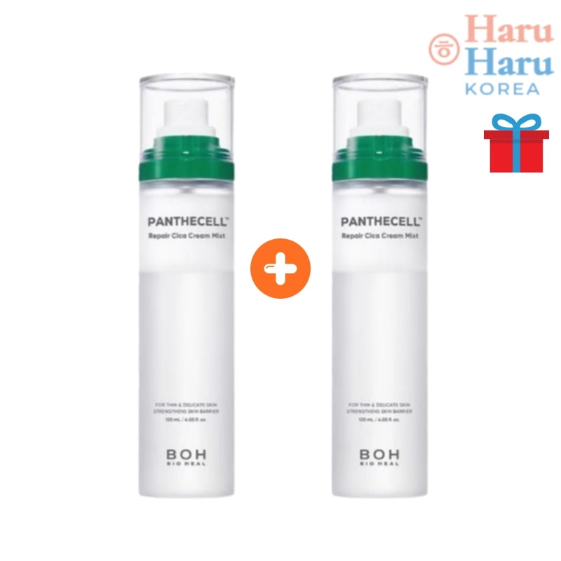 【1+1保湿セット 】パンテセル リペアシカ クリームミスト 120mL+120ml 計 240ml/韓国コスメ/保湿/栄養/弾力/ハリ/光彩/ツヤ/ミスト/トナー/化粧水 携帯用/ツボクサ/肌バリア