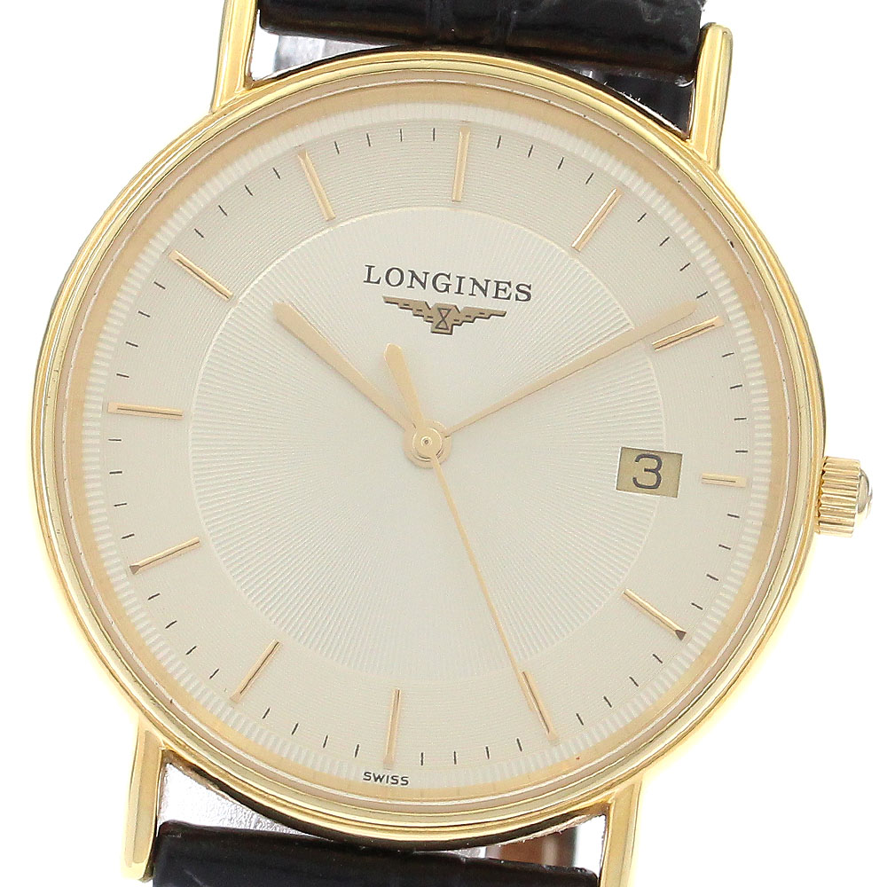ロンジン LONGINES L4.720.2 グラウンドクラシック デイト クォーツ メンズ _896828【中古】