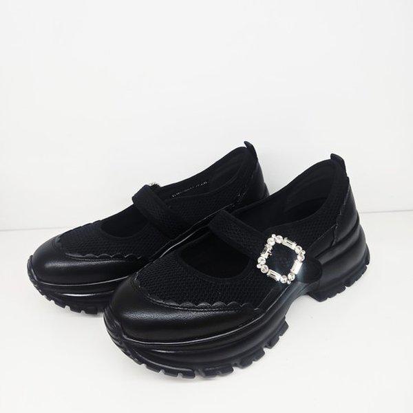 天然牛革 女性 メリージェーンスニーカー LCWS24U613-19_KG