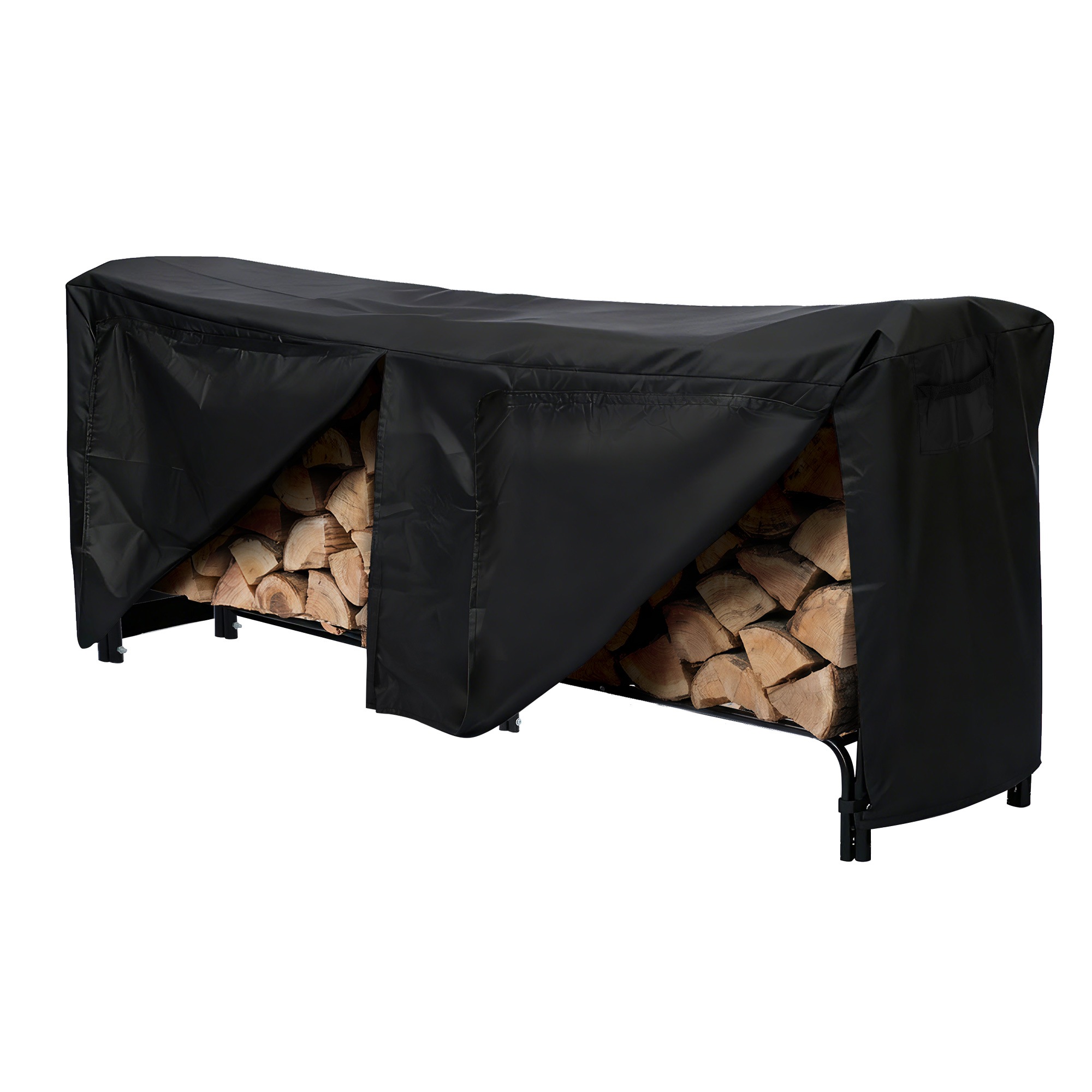 【専用カバー付き】【幅240cm】薪ラック 屋外 薪ラック 薪棚 薪ストッカー 薪置き棚 薪ストーブグッズ 薪 ラック 大型 軽量 チール製 収納 整理 保管 乾燥 薪保管 薪収納 アウトドア 暖炉