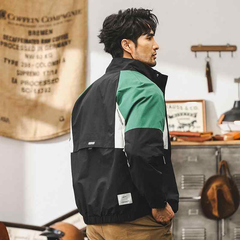 秋冬 メンズ 服 シンプル ファッション オシャレ 大人 かっこいい 大きいサイズ ストリート 紳士服 アメリカン カラー ジャケット 秋 マウンテン アウトドア スポーツ カジュアル スタンドカラー