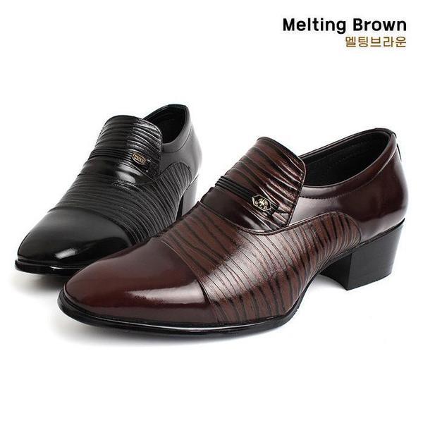 メンズ スーツ シューズ 背が高くなる レザー シューズ D20