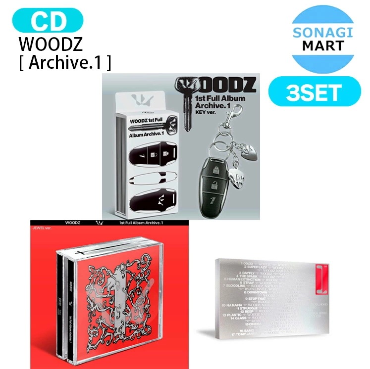 国内発送WOODZ [ Archive.1 ] 3種セット(Key+Main+Jewel) 1st Full Album / ウッズ / 1次予約 9,781円