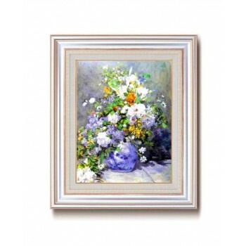 ルノワール名画額F6AS　1733440/花瓶の花