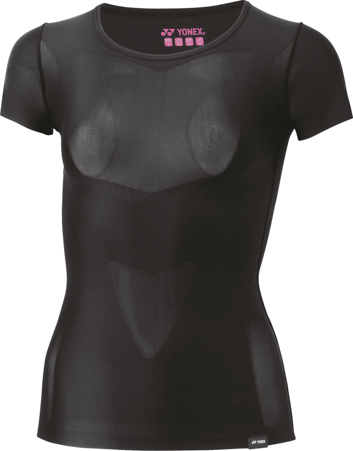 Yonex(ヨネックス) STBA1512 ウィメンズUネックハンソデシャツ ウィメンズUネック半袖シャツ 機能インナー コンプレッション アスリートモデル アンダーウエア 着圧 UVカット ストレッ