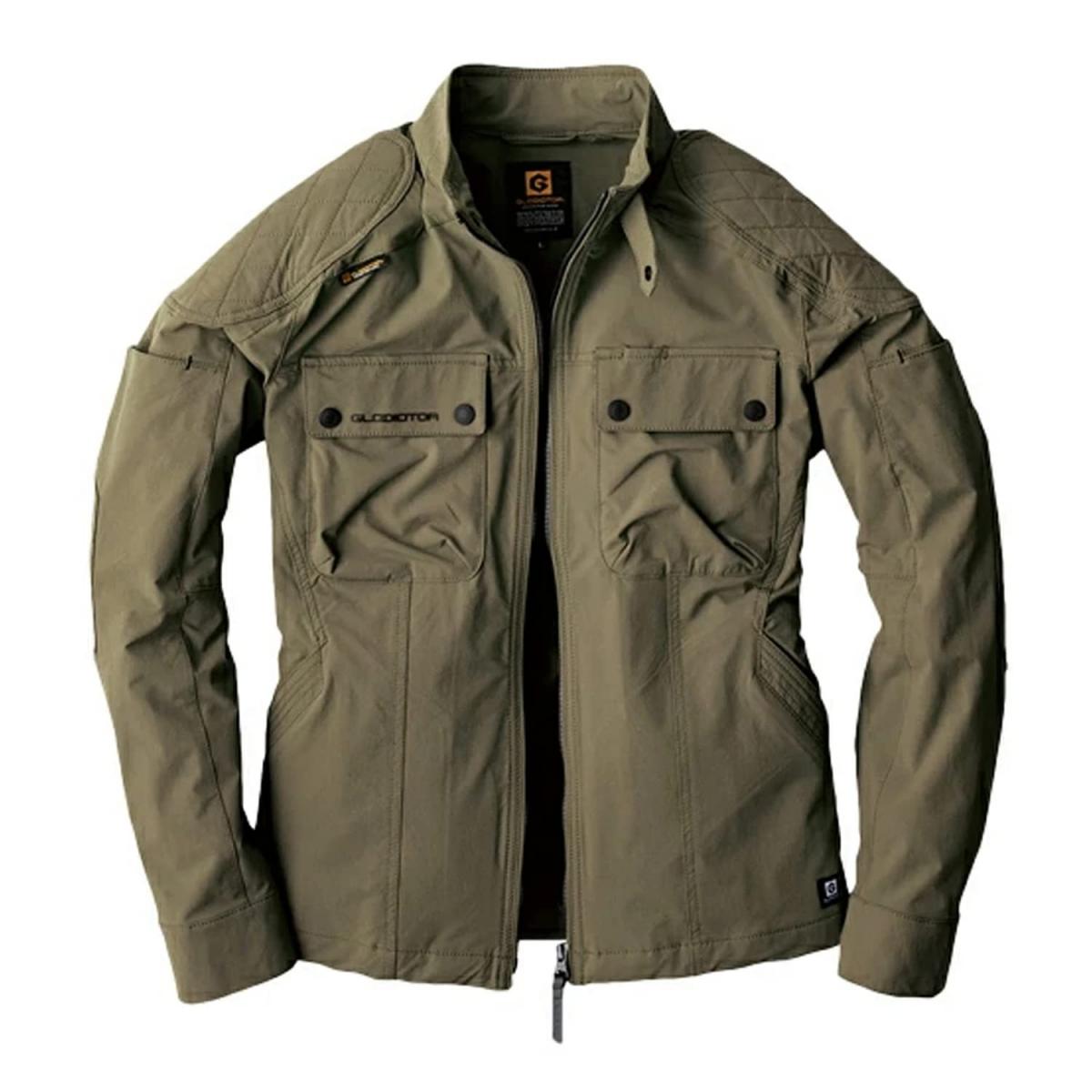 コーコス信岡 GLADIATOR 4WAY ストレッチ ジャケット アーミー 3L GX-3810 ワークウェア 作業着 アジャスター マルチポケット 脇ポケット ペン差し 5,215円