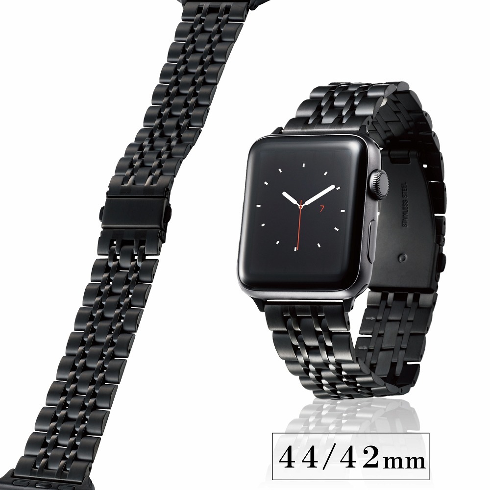 エレコム AW-44BDSS7BK アップルウォッチ バンド Apple Watch Ultra 2 / Ultra / SE ( 第2/1世代 ) / Series 9 / 8 / 7 / 6 /