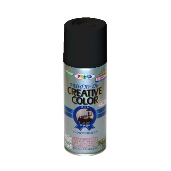 クリエイティブカラースプレー 49マットブラック 300ML(5個セット)