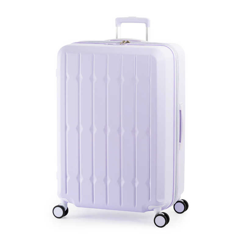 A.L.I　スーツケース ジッパータイプ 宿泊目安：7～9日間 99L ドリンクホルダー付き ダブルキャスター パステルラベンダー　ALI-6030SD-28W 19,914円
