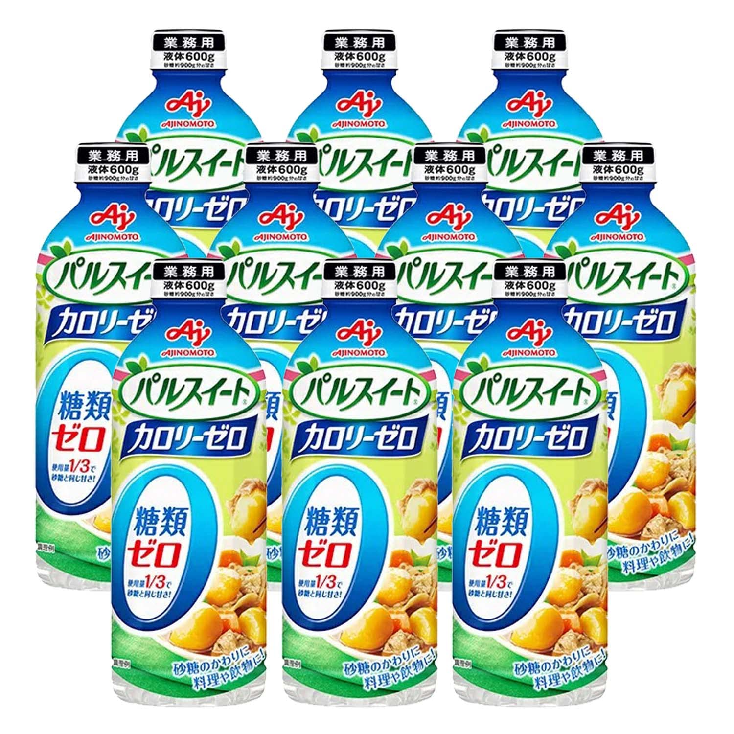 味の素 パルスイート カロリーゼロ ( 液体タイプ / 600g×10本セット）糖類ゼロ 糖質オフ 低カロリー 甘味料 カロリーコントロール/ 使用量1/3で砂糖と同じ甘さ/エリスリトール