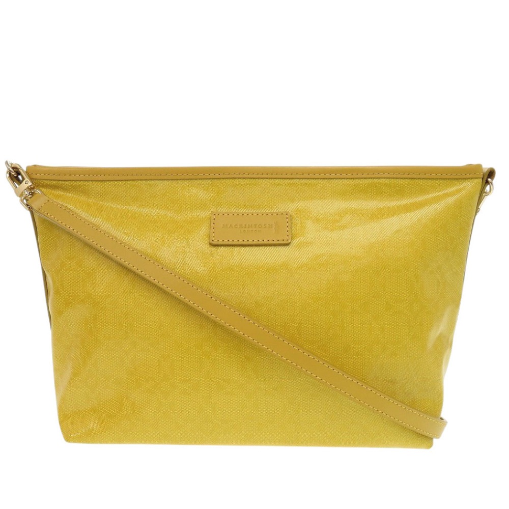 未使用品 アンドリュー柄 ショルダーバッグ ナイロン イエロー 0558【中古】 レディース