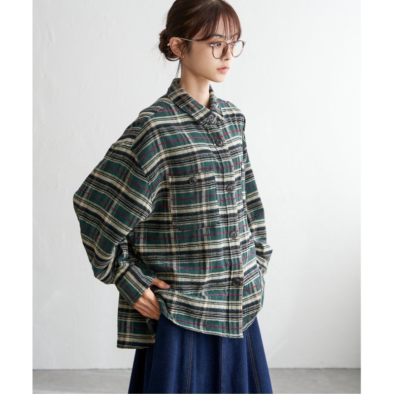 モールチェックCPOシャツ