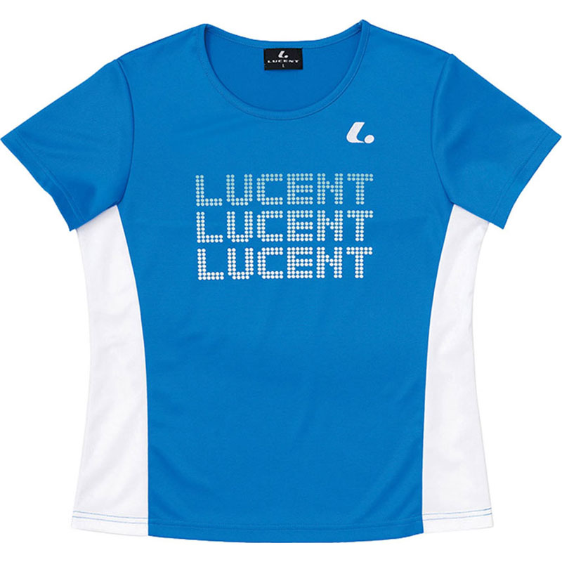 LUCENT(ルーセント) Ladies Tシャツ ブルー テニス Ｔシャツ ウィメンズ (xlh2337)