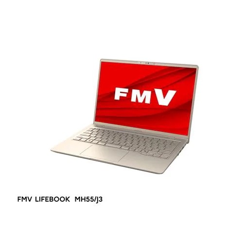 富士通 モバイルパソコン FMV LIFEBOOK FMVM55J3G[14型 WUXGA Ryzen5 16GB 256GB Windows 11 Office H&B ベージュゴールド]