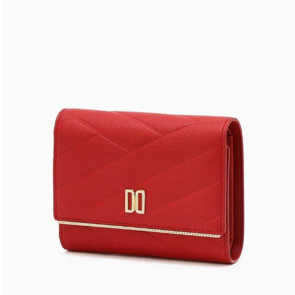 レッド DDロゴ 牛革 二つ折り財布 DCWA6E413R2_s