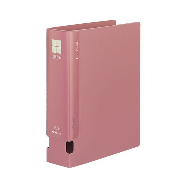 (まとめ) コクヨ チューブファイルPP 片開き A4タテ 600枚収容 背幅74mm ピンク フ-F660NP 1冊 (×10セット)