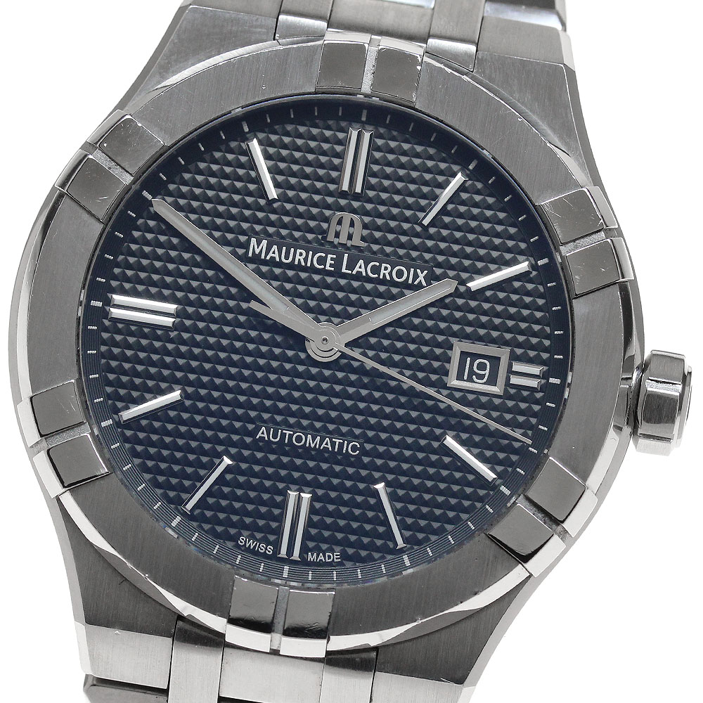 モーリスラクロア MAURICE LACROIX AI6008-SS002-330-1 アイコン オートマティック デイト 自動巻き メンズ 箱・保証書付き_846654【中古】