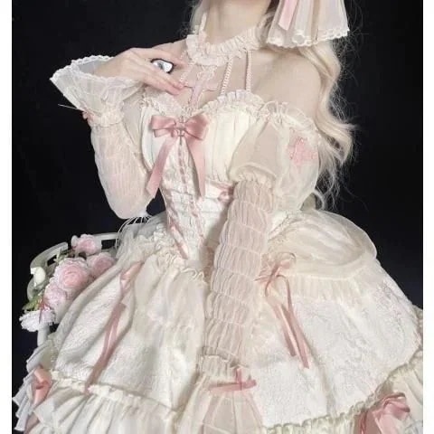 コスプレ ゴシックロリータドレス 妖精風 暗め 人形 ショート丈 レディース パーティー用1