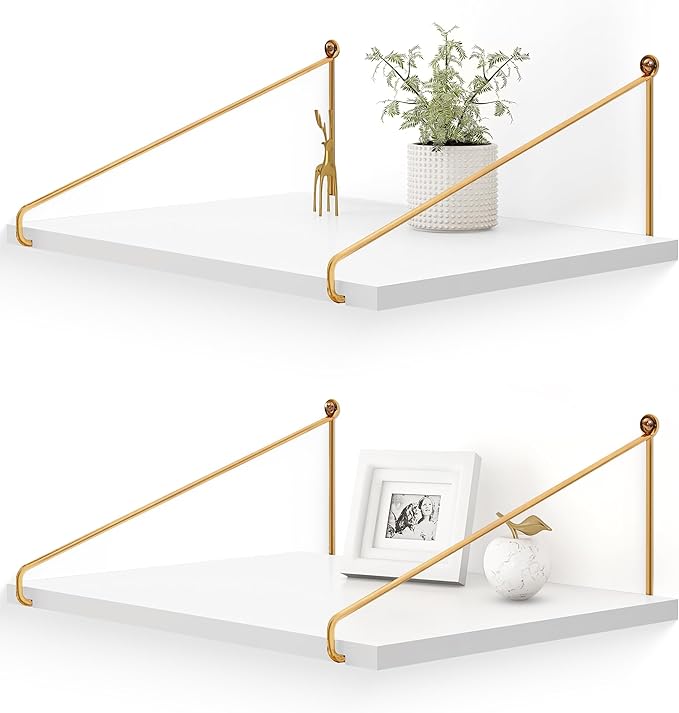 ウォールシェルフ 壁掛け棚 天然松製 幅 42× 奥行 30cm 壁面収納飾り棚 おしゃれ 2 個セット