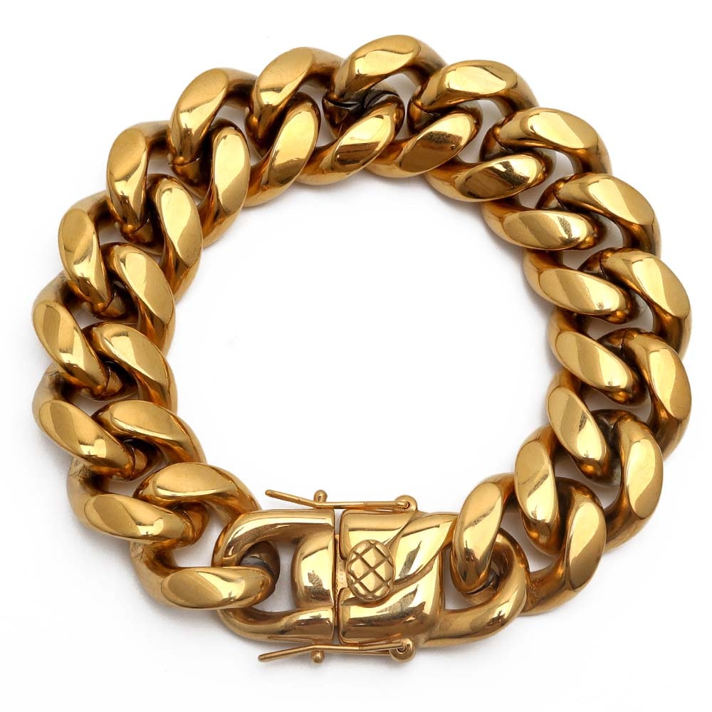 316L喜平ブレスレット18K 20mm [b186-20mm]