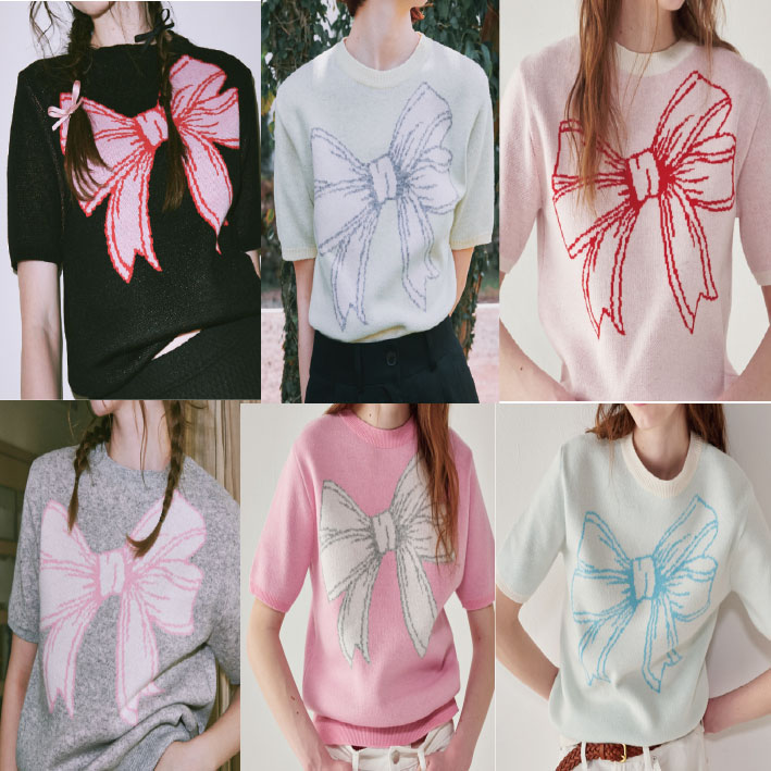 RIBBON ITALY COTTON SHORT KNIT (6 colors)