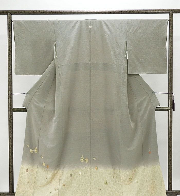 色留袖 正絹 松尾光琳 茶道具源氏香模様 身丈162cm 裄丈66.5cm 色留袖 橘 一つ紋 良品 リサイクル 着物 フォーマル 結婚式 披露宴 f0159 22,052円