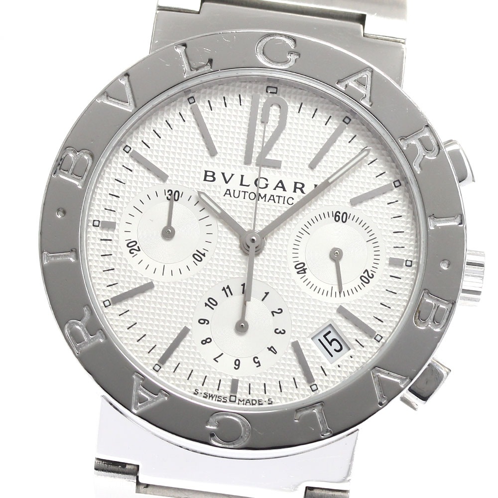 ブルガリ BVLGARI BB38SSCH ブルガリブルガリ クロノグラフ 自動巻き メンズ _892503【中古】