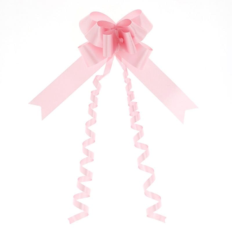 （まとめ買い）シモジマ HEIKO リボンボウ 36mm幅x70cm ピンク 1箱（50個入） ラッピング用品 001410202 [x3セット]