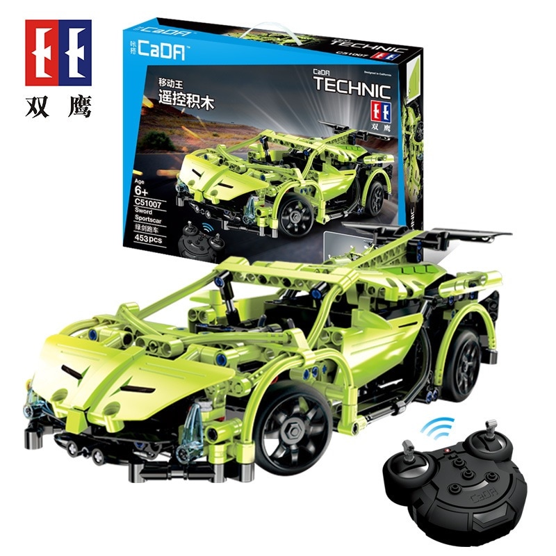 ライトなしイーグル ラジコンカー ブロック組み立て式スポーツカー モデル 男の子向け 知育・科学教育・脳トレ玩具
