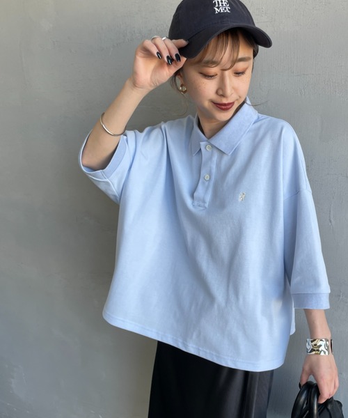 【限定セール】ポロシャツ ポロ 「GYMPHLEX/ジムフレックス」 ポロカラー ドルマンスリーブ プルオーバー レディース