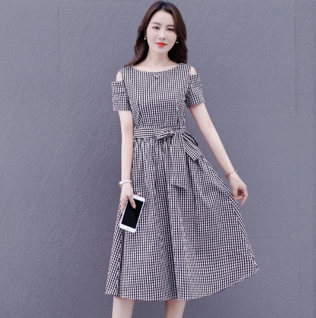 ワンピース 膝丈 ひざ丈 膝下 袖あり 半袖 Uネック ラウンドネック オフショルダー Aライン 快適 着心地 かわいい 大人可愛い きれいめ シンプル カジュアル 大人 上品 おしゃれ お洒落