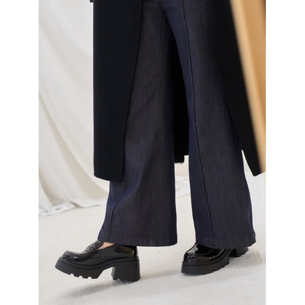 [ニーナのパリ] 7cmチャンキーヒールファッションローファー 5,242円