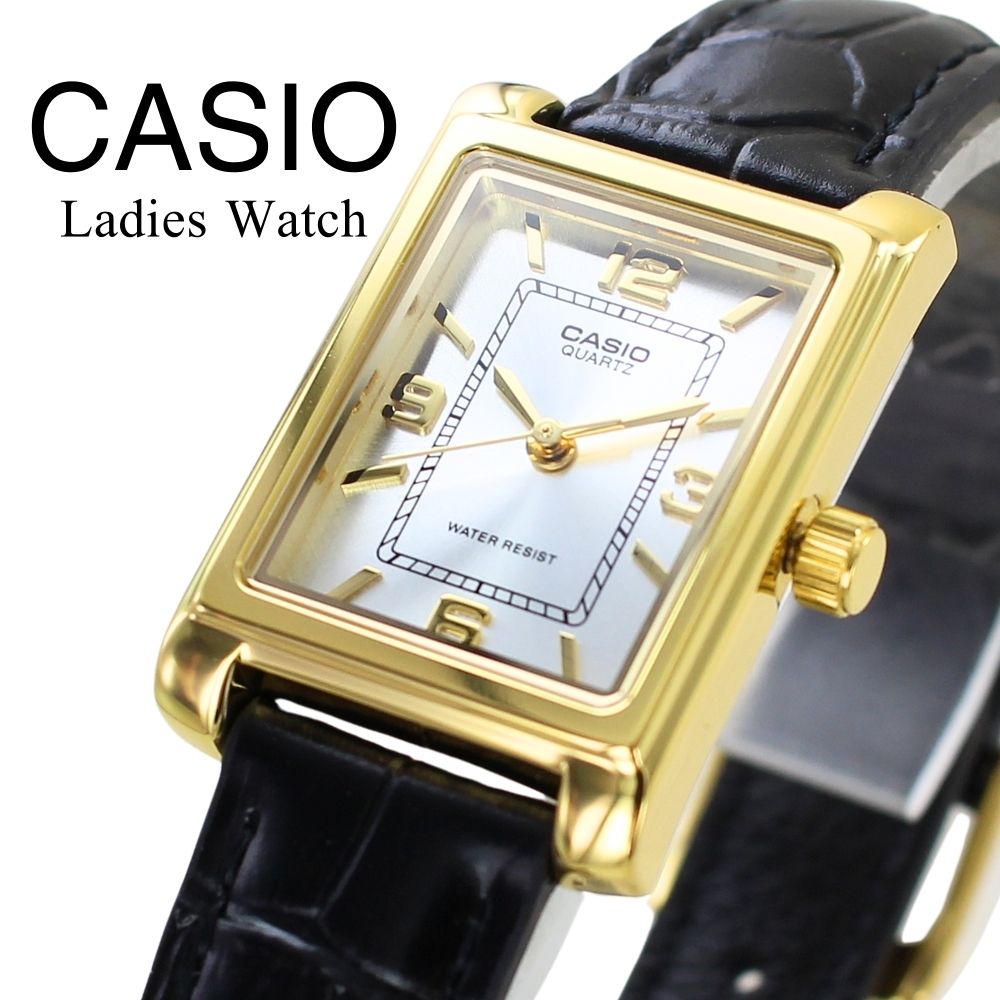 日本未発売 カシオ アナログ 腕時計 手表 レディース シンプル 黒 革ベルト 本革 ビジネス 受験 試験 仕事用 時計 誕生日プレゼント 大学生 彼女 妻 女友達 姪っ子 成人式 結婚式 記念日