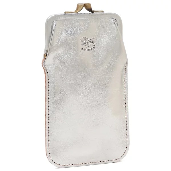 メガネケース シルバー メンズ レディース ユニセックス IL BISONTE SCA025 PV0012 SI101