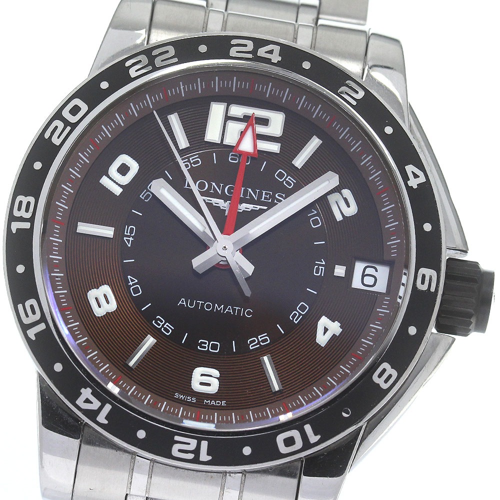 ロンジン LONGINES L3.668.4 アドミラル GMT 自動巻き メンズ _833147【中古】