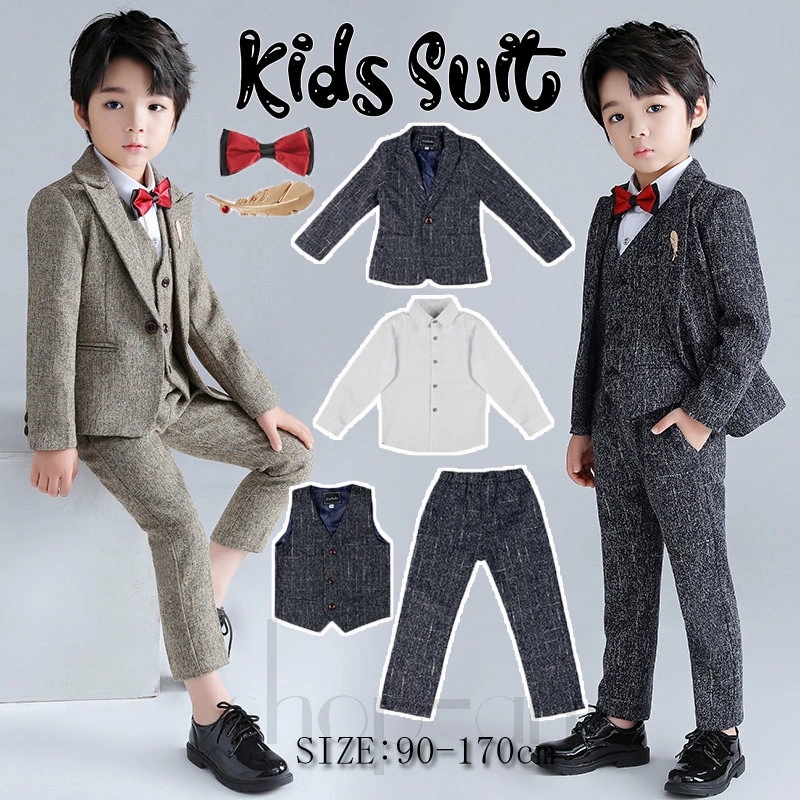子供服 卒業スーツ 5点セット フォーマル 男の子 ピアノ発表会 キッズスーツ 入学式 卒業式 入園式 卒園式 演奏会 七五三 誕生日プレゼント ジュニア 紳士服 こどもスーツ 七五三 子供スーツ タ 5,832円
