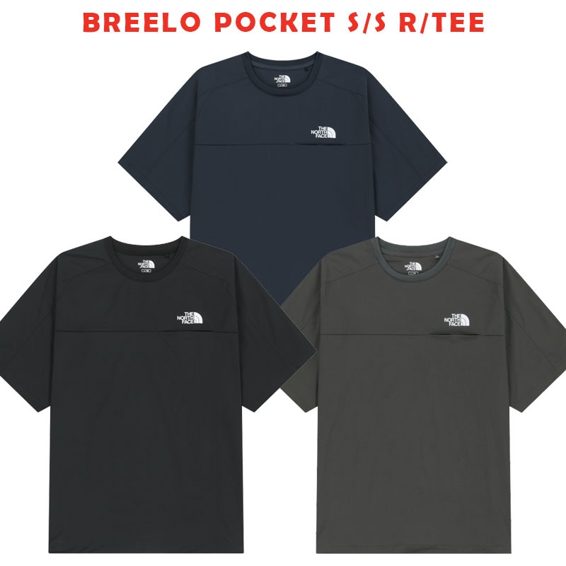 韓国正規品保証 関税負担なしNT7US29J BREELO POCKET S S R TEEイリー 基本 着装 男子 女子 人気 韓国 ファッション 男女共用 アウトドア